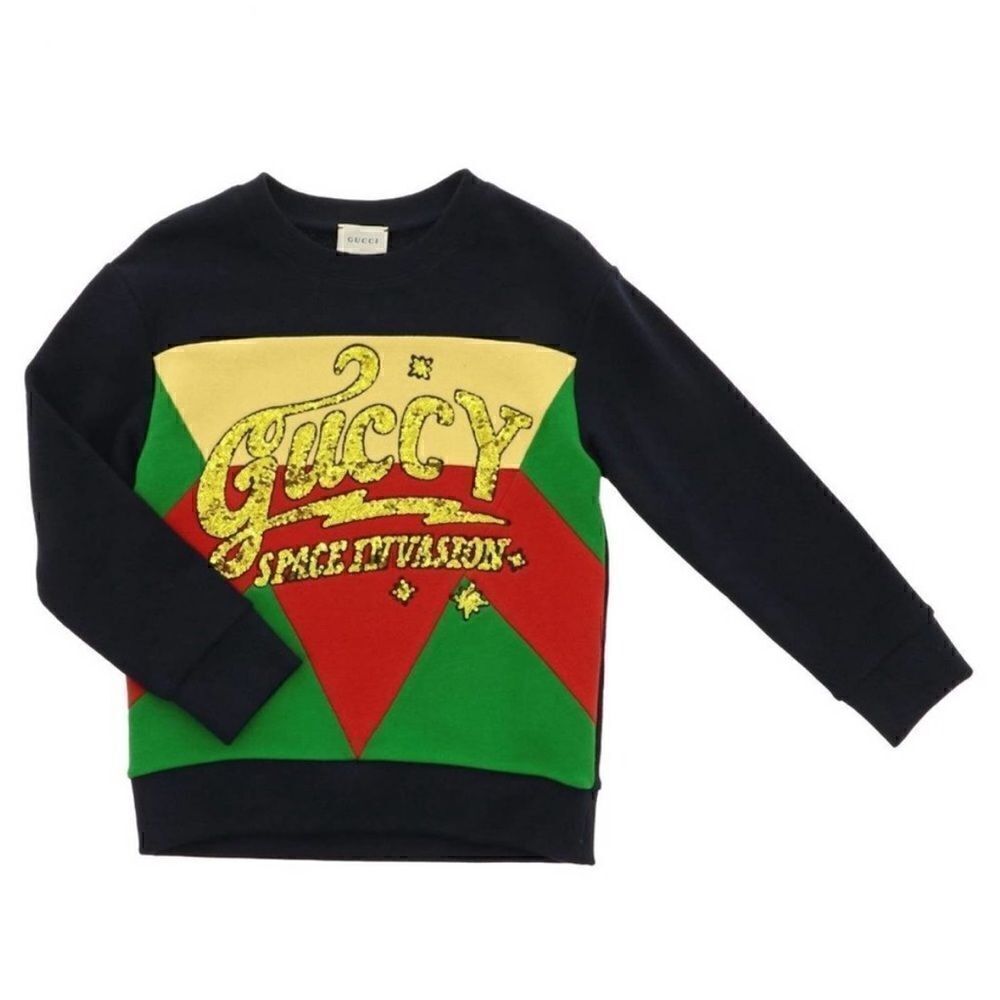 NEW Gucci kids sequin logo sweatshirt